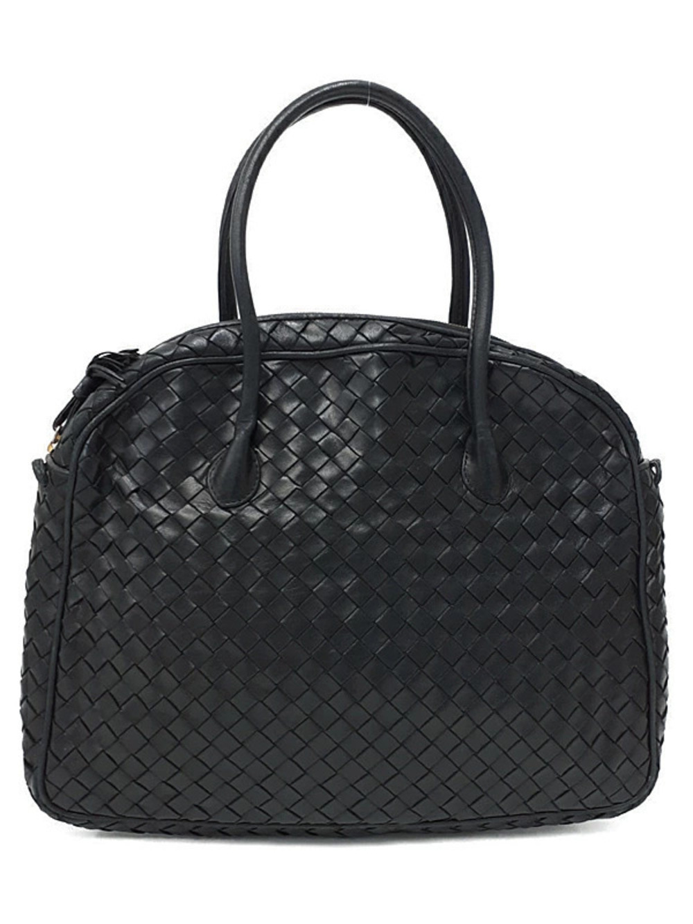 Bottega Veneta Intrecciato black woven leather handbag Intrecciato Black